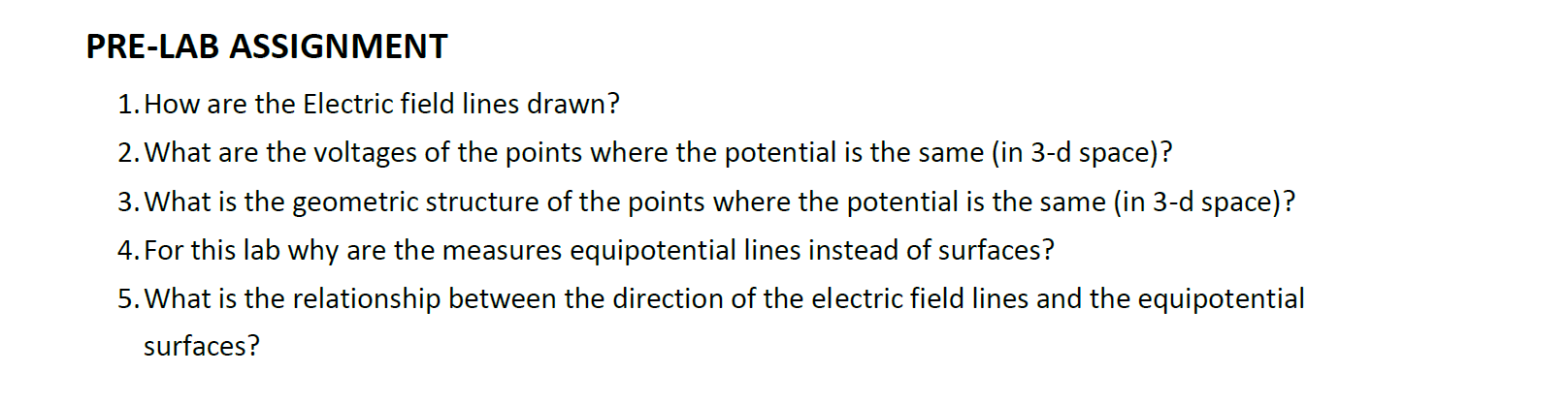 are the voltages of the points where the potential is the same