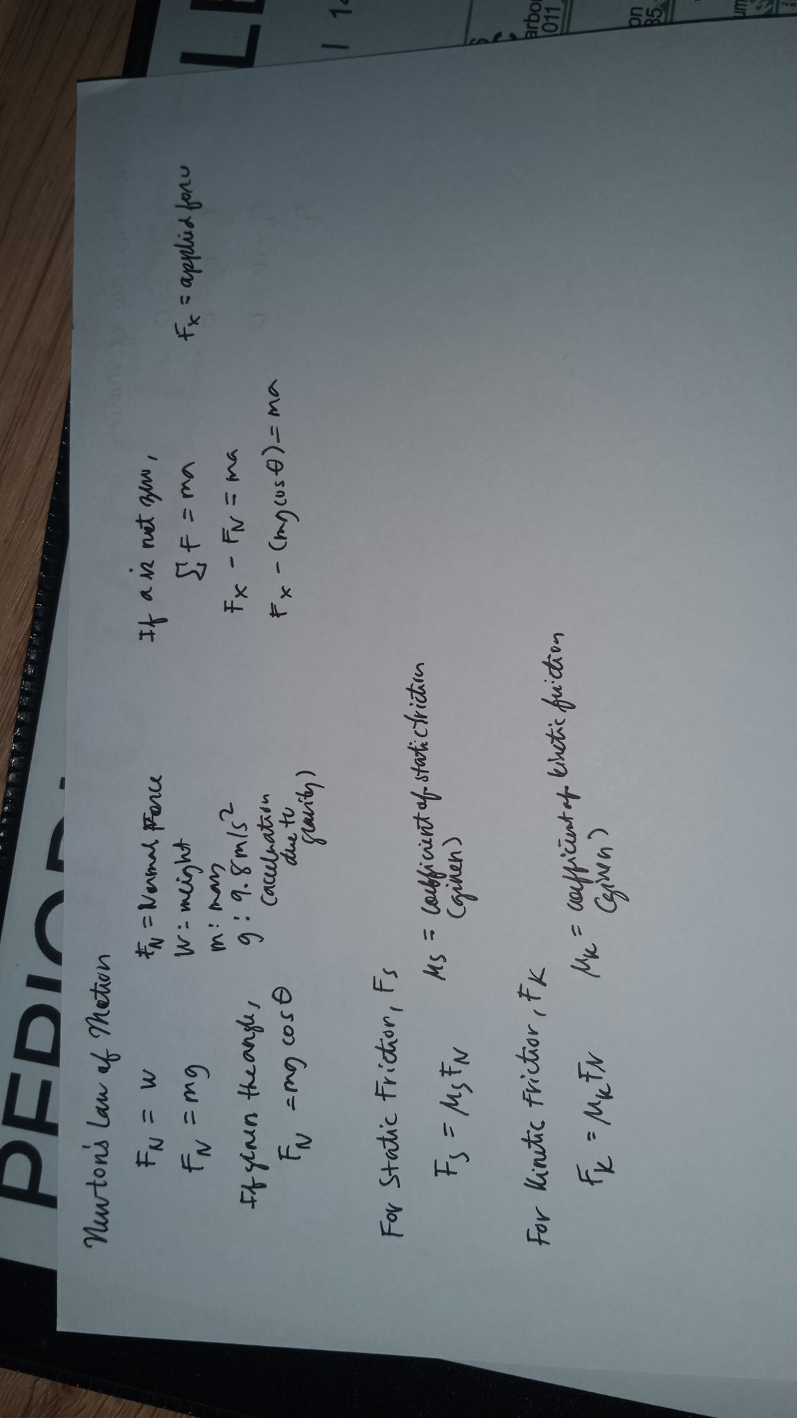 ground away from the joint directly below the gun's barrel where it