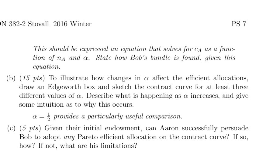 an equation that solves for CA as a func- tion of nA