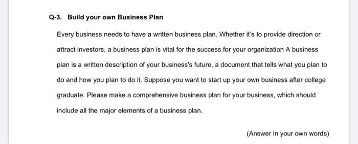  Answer all problems below After reading chapters 1 and 2, answer