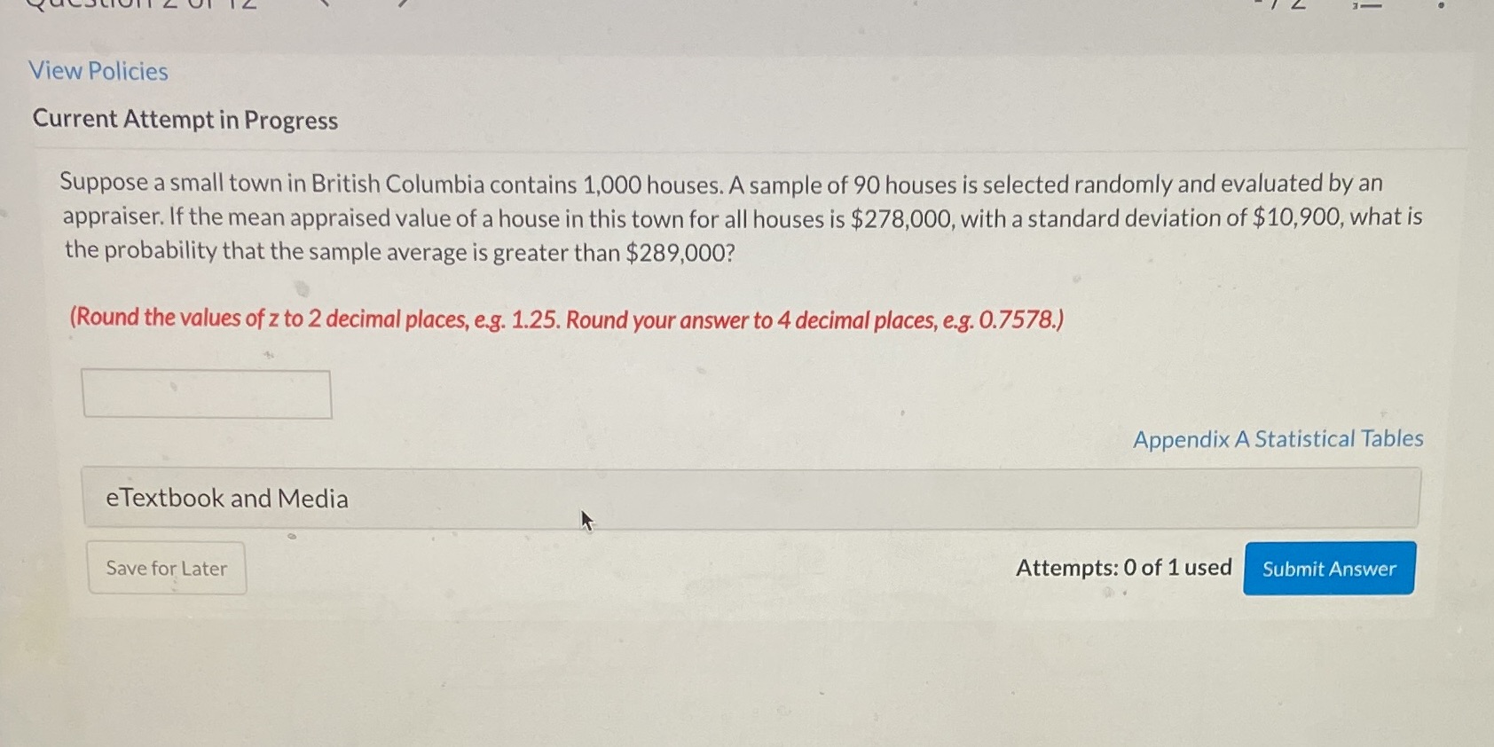  View Policies Current Attempt in Progress Suppose a small town in