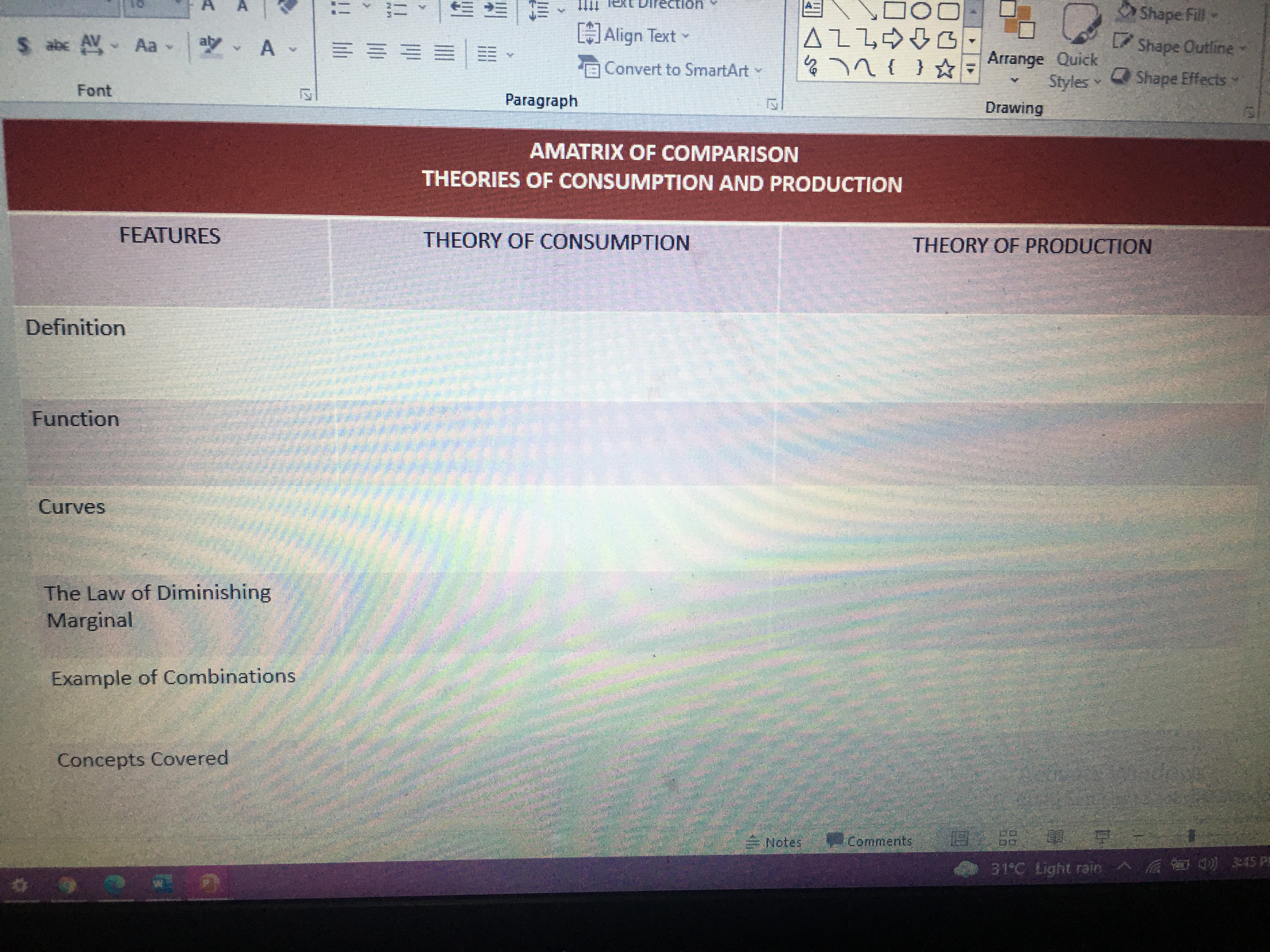 can someone help me with this Shape Fill # Align Text ~