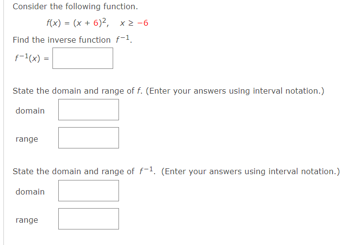 and range of 1'. (Enter your answers using interval notation.) domain range