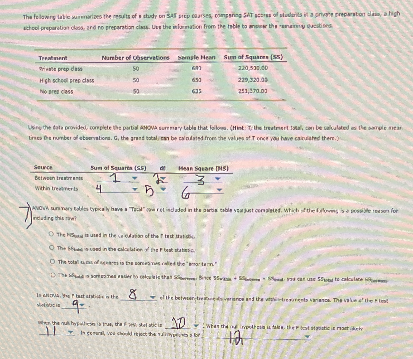(Ch12-prob set-Q5) please answer questions in the image. Note: 1-6 require computation