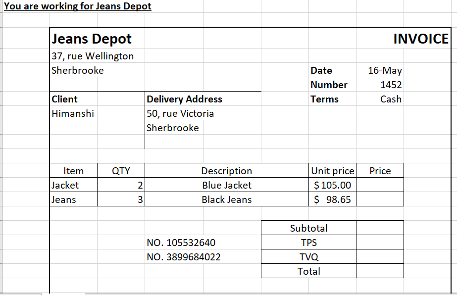 Blue Jacket Black Jeans NO. 105532640 NO. 3899684022 Date Number Terms Unit