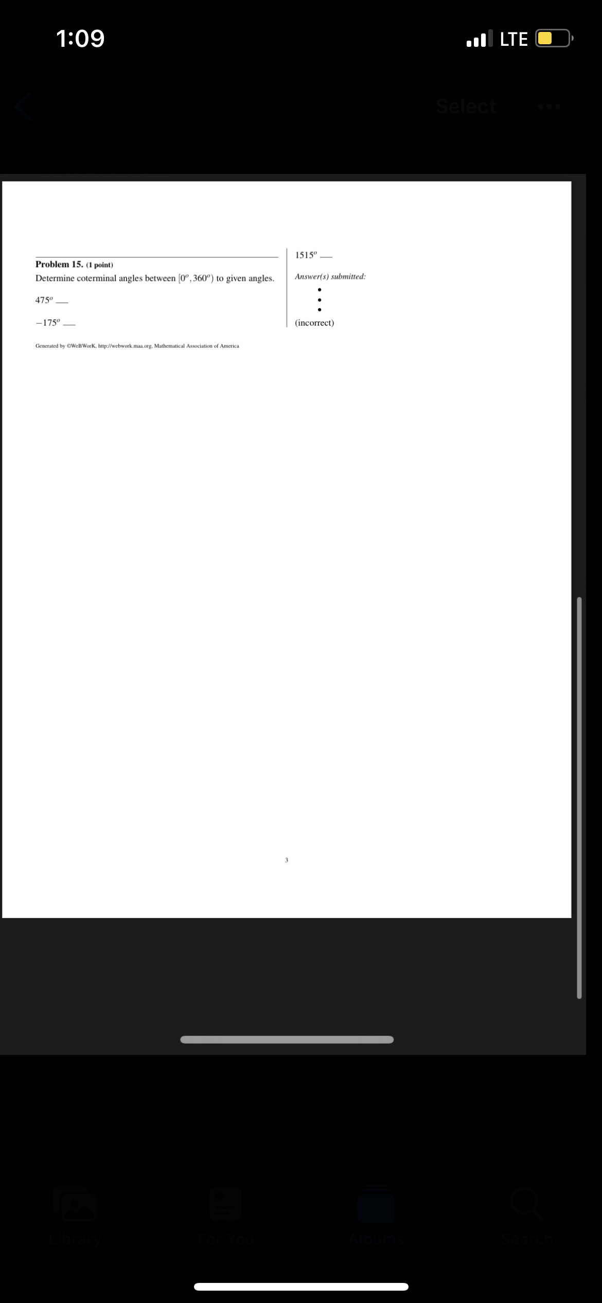 fraction) Find a supplementary angle to 143 deg. Answer. deg. Answer(s) submitted: