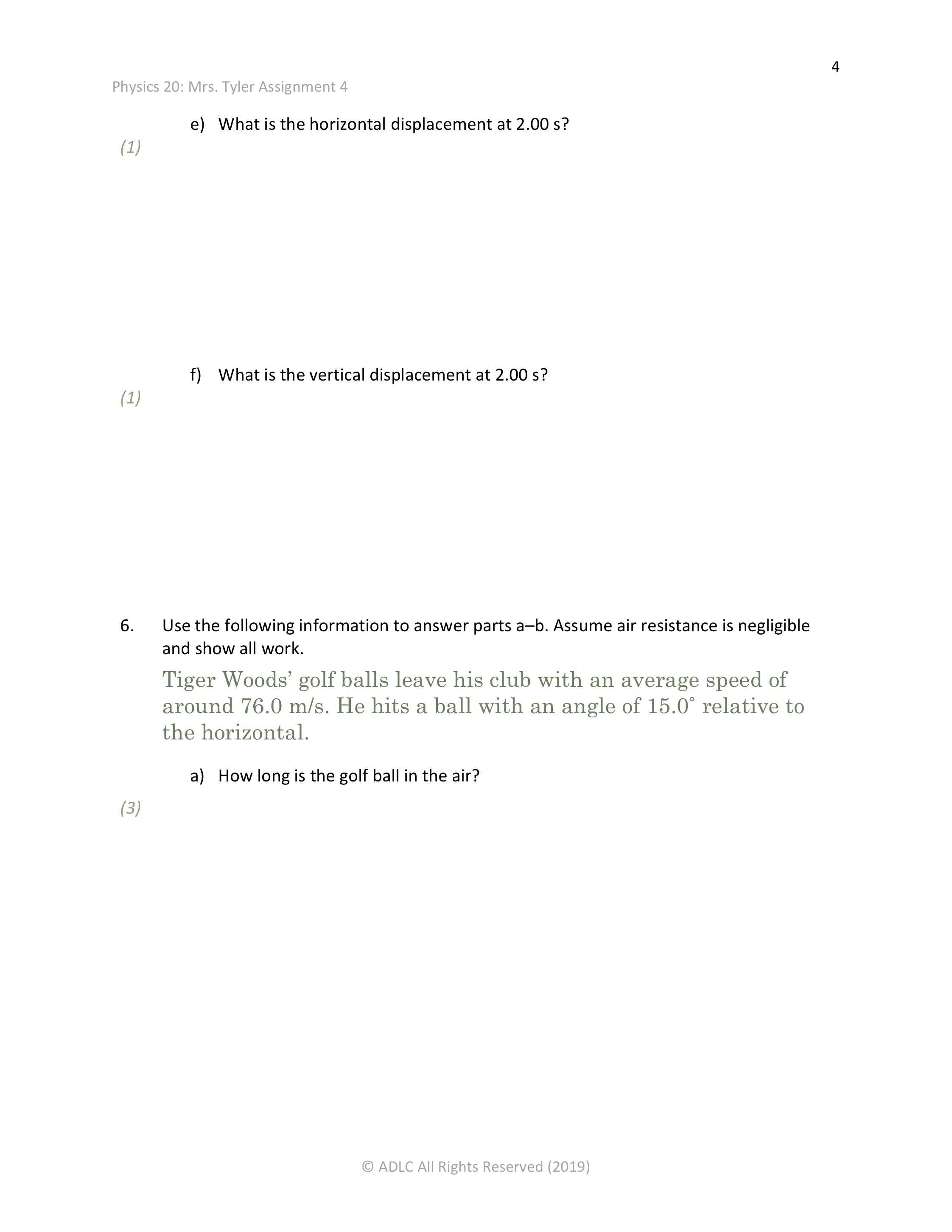 2 of this assignment is worth 15 marks. The value of each