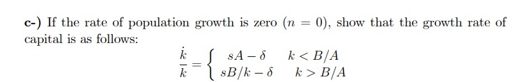 that the depreciation rate of capital is :5 = 0.10 and the