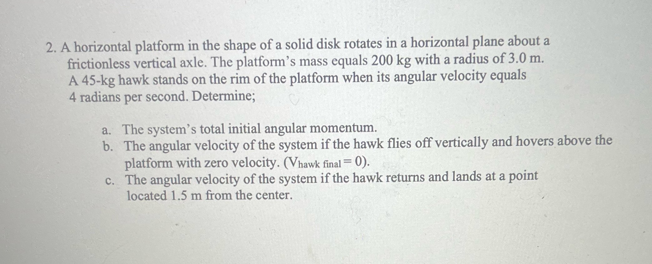 Q4. Pls help! Please SHOW ALL WORK FOR EACH PART OF THE