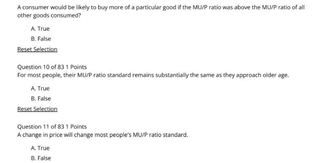 please answer A consumer would be likely to buy more of a