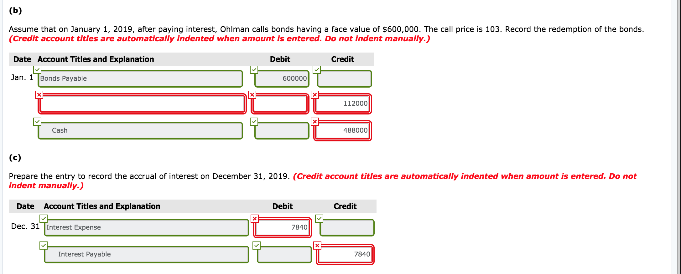 The following section is taken from Ohlman Corp.'s balance sheet at December