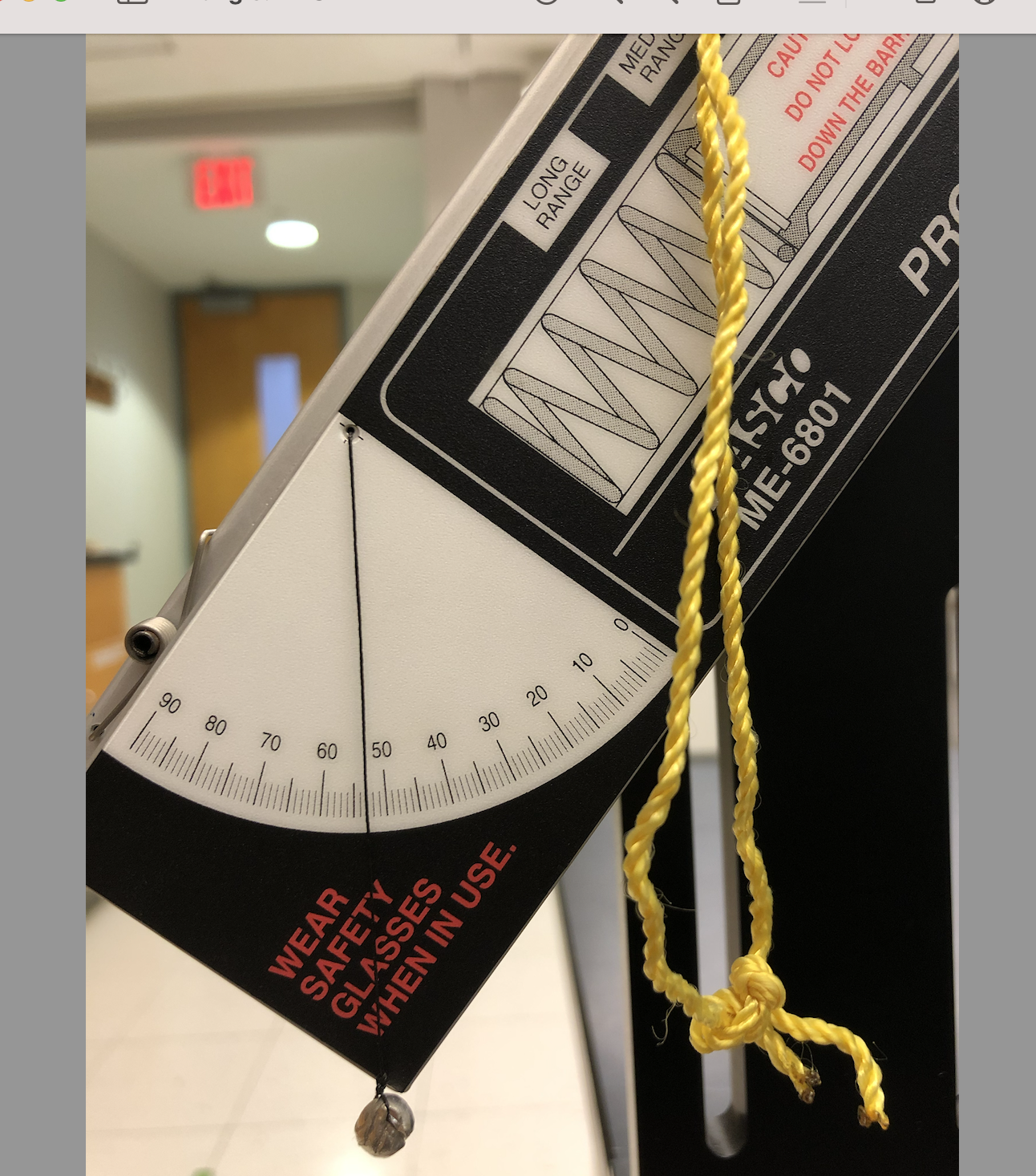 calculations, typed. Part I: Find the launch velocity, Vi . Fire the