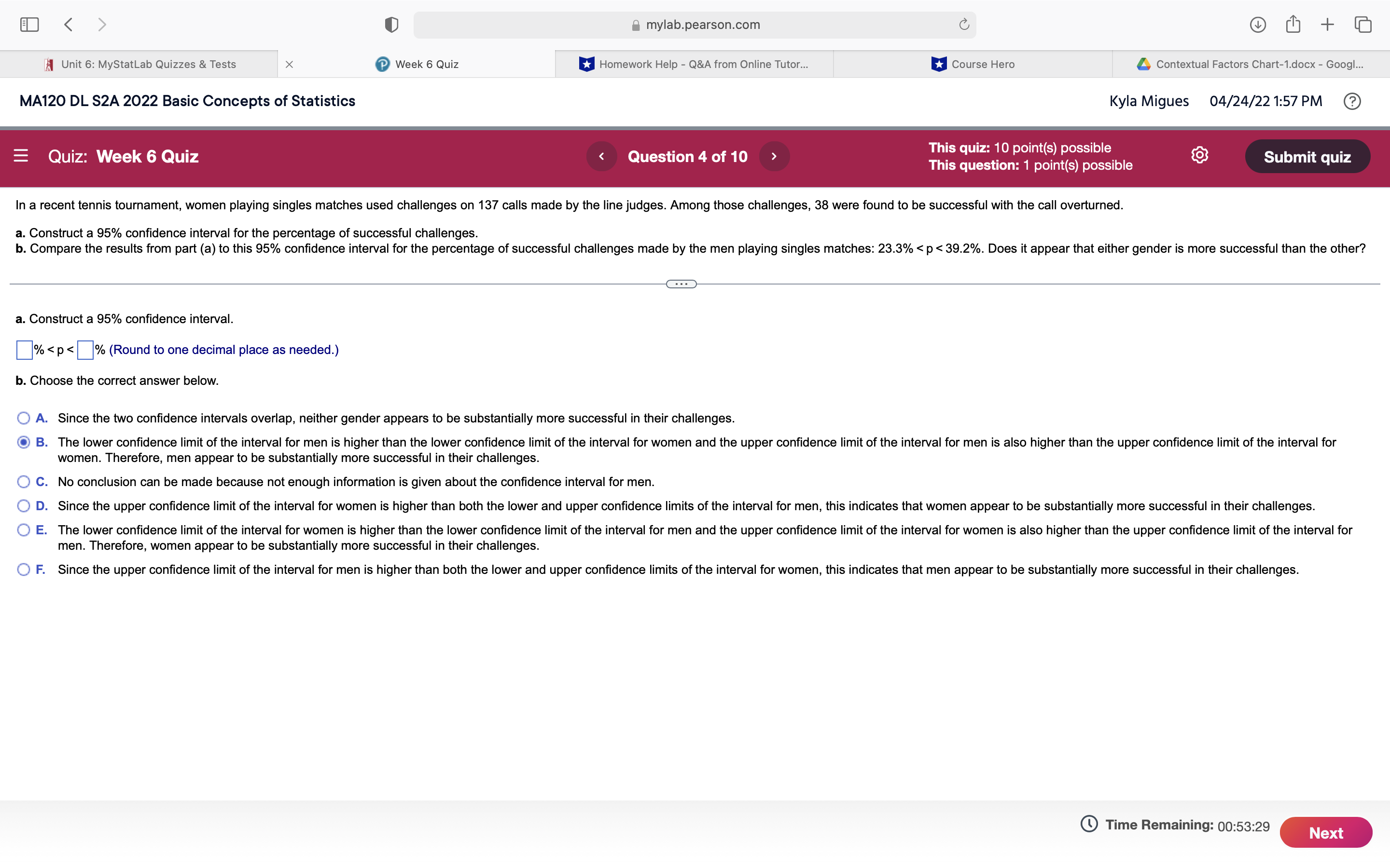 Quiz Homework Help - Q&A from Online Tutor... Course Hero Contextual Factors