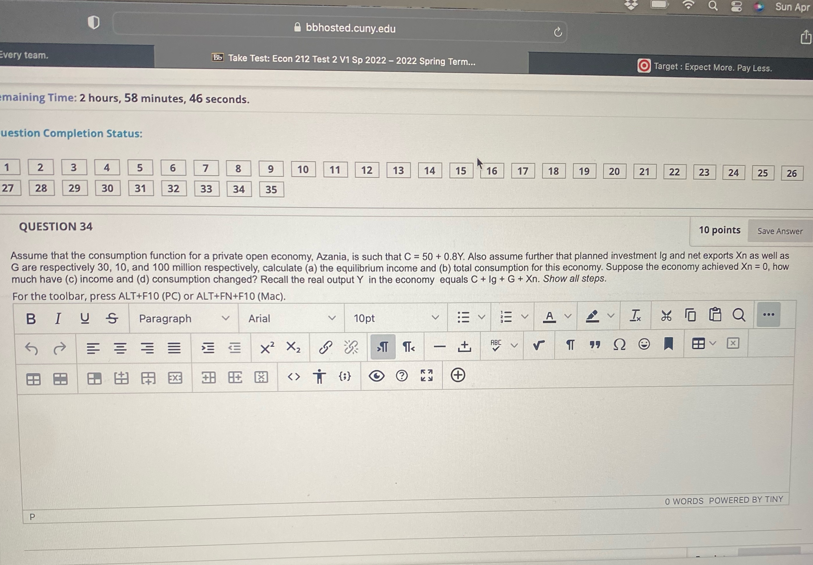 Sun Ap A bbhosted.cuny.edu Every team. Bb Take Test: Econ 212