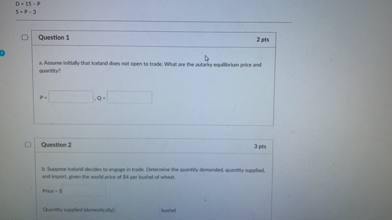 D - 15 - P S = P - 3 D