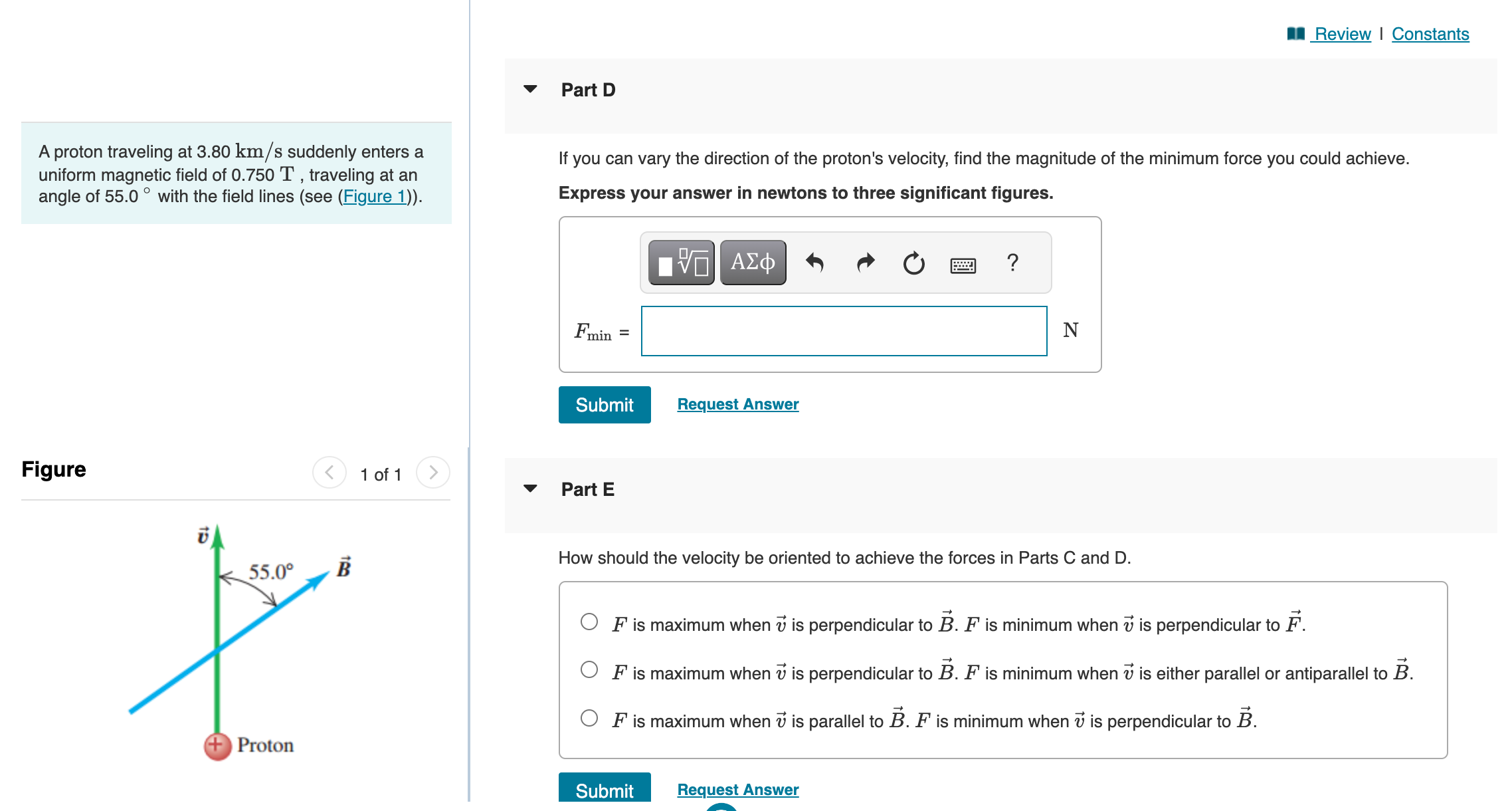potential difference must the electron pass if it is to be slowed