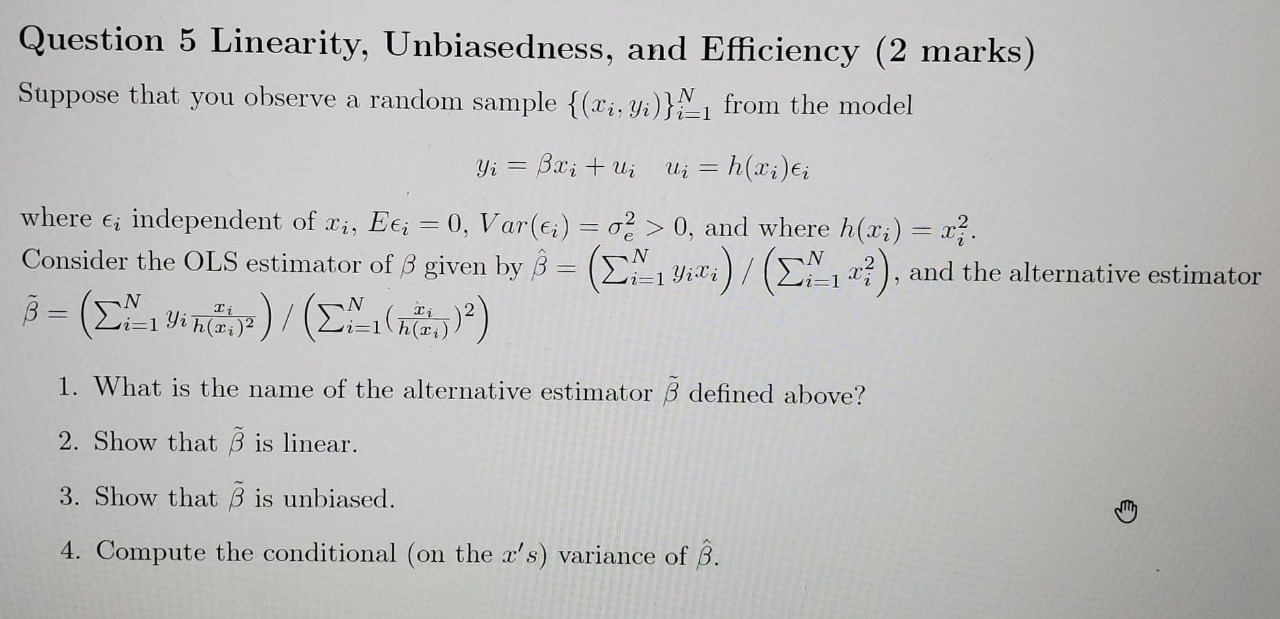 errors do not follow an AR(1) model- for example, suppose they follow