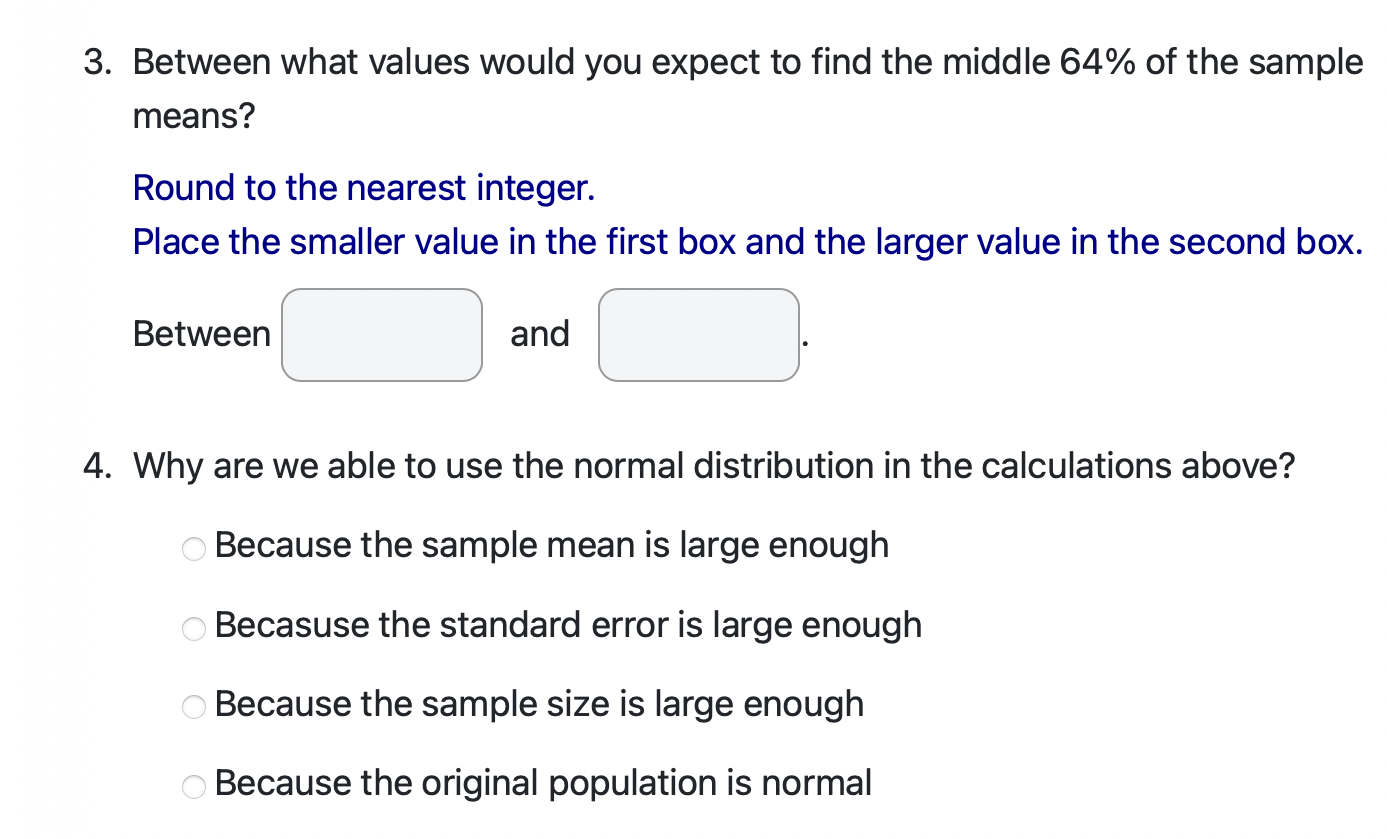 205 and standard deviation 0 = 65. Suppose random samples of size