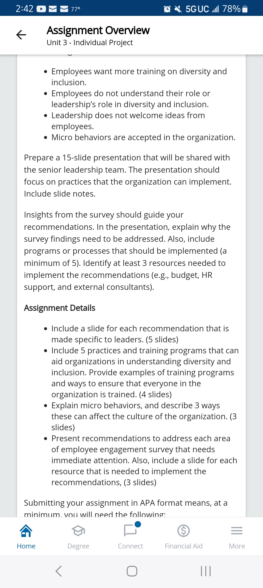 Project e Employees want more training on diversity and inclusion. Employees do