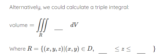 z = f(x, y) = 1 - x and z = g(x,