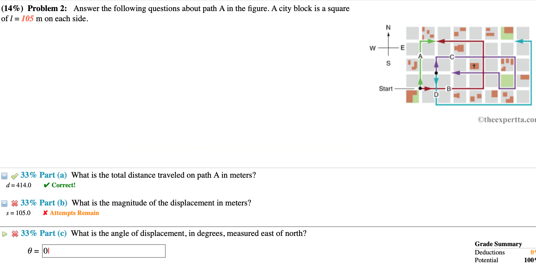 help Part b AND C (14%) Problem 2: Answer the following questions