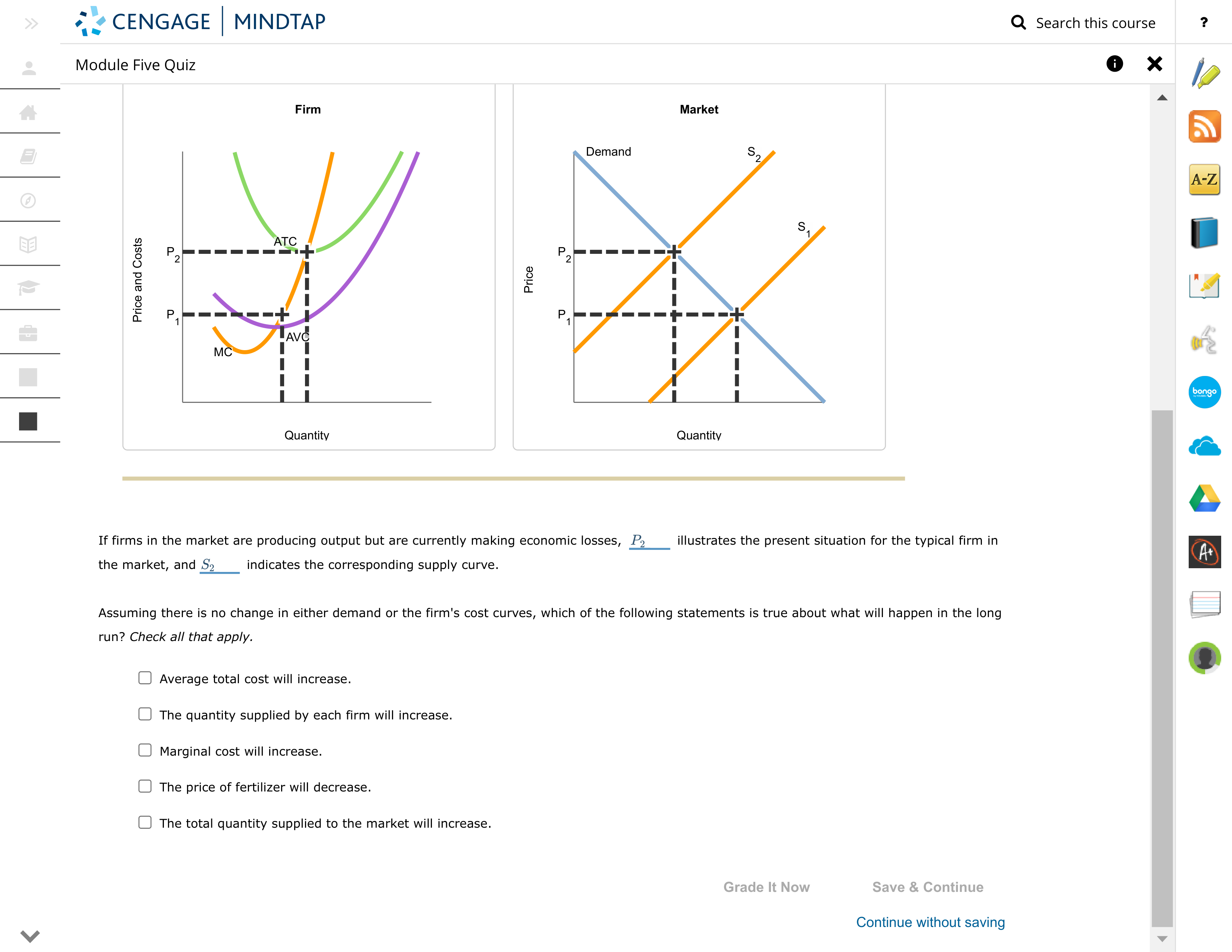 :I. CENGAGE MINDTAP Q Search this course ? Module Five Quiz
