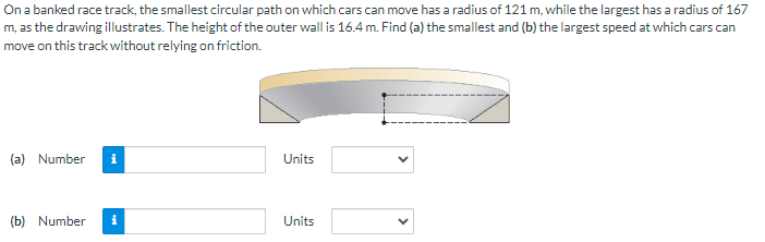 of the outer wall is 16.4 m. Find (a) the smallest and