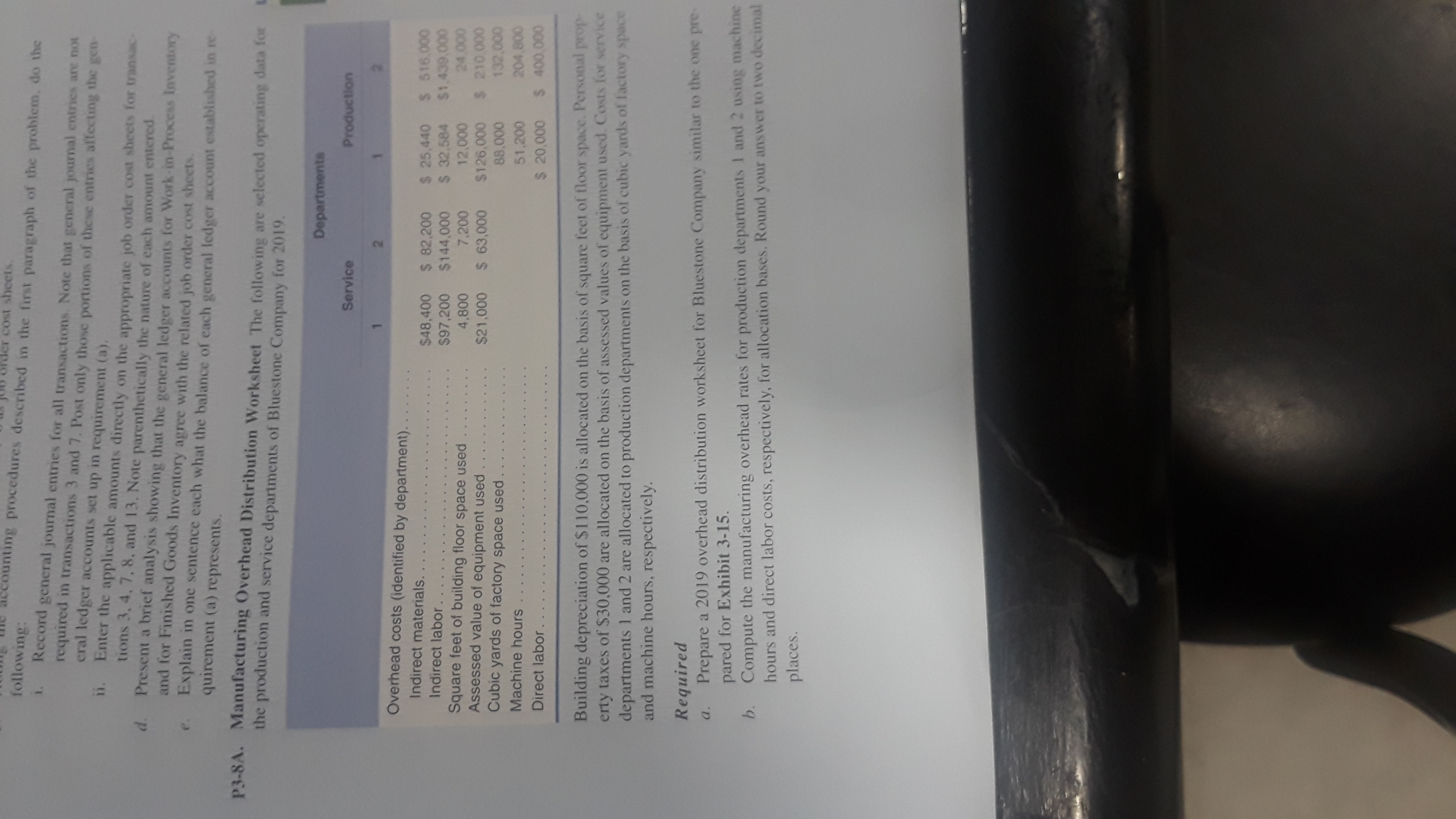er cost sheets. following: counting procedures described in the first paragraph