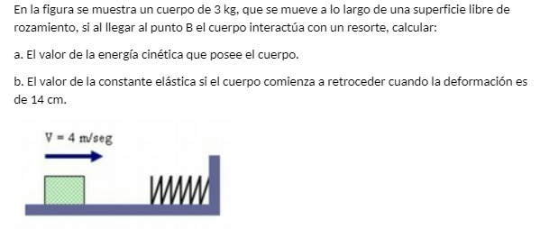 En la figura se muestra un cuerpo de 3 kg, que se
