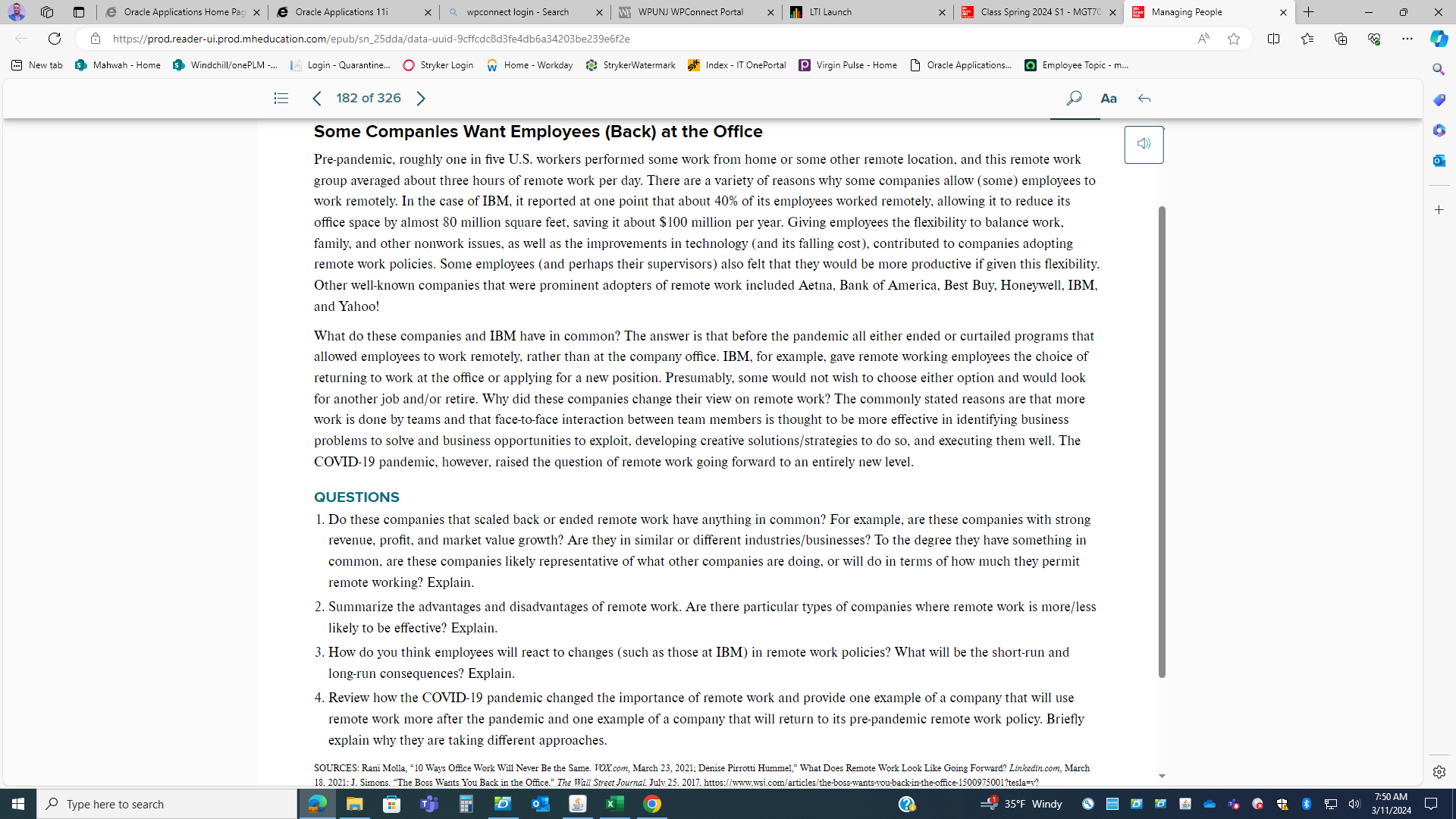 CAN YOU ANSWER THE 4 QUESTION BELOW UNDER CASE STUDY AFTER READING