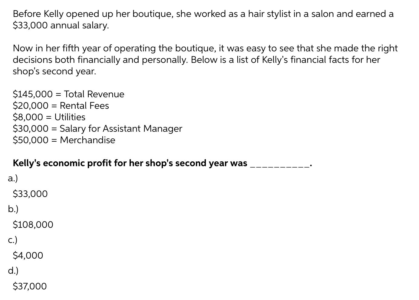  Before Kelly opened up her boutique, she worked as a hair