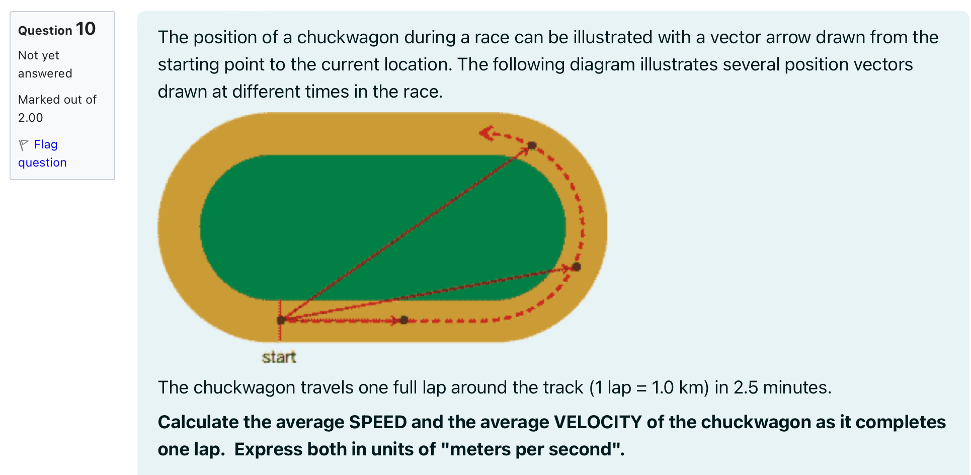 Vectors Question 7 Not yet answered Marked out of 200 \\V Flag