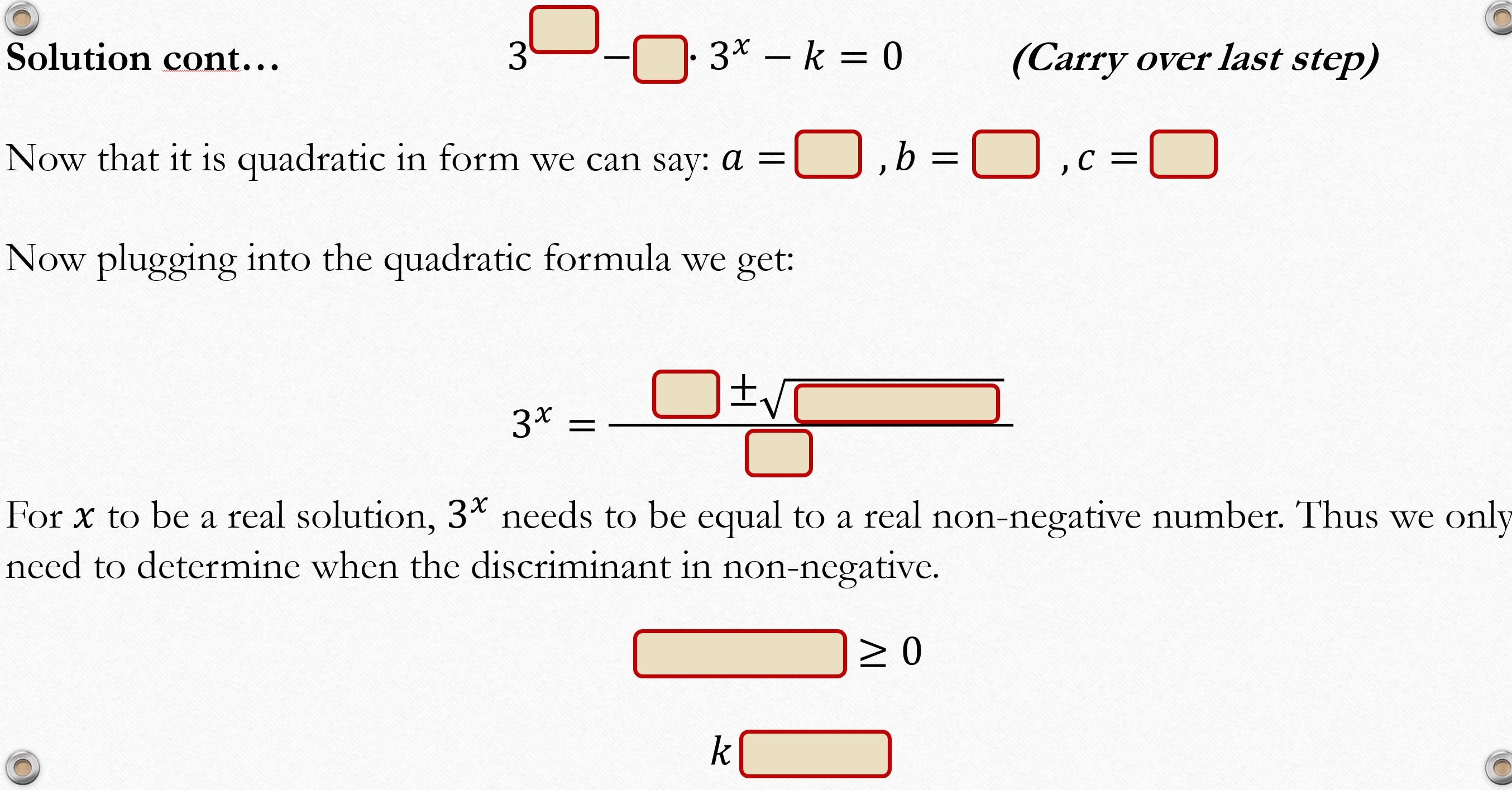, b = [:1 , C = [3 Now plugging into the