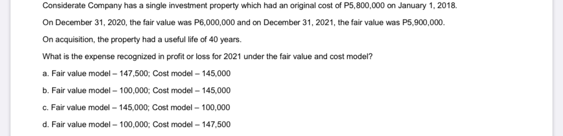 The useful life of the condominium is 25 years and the residual
