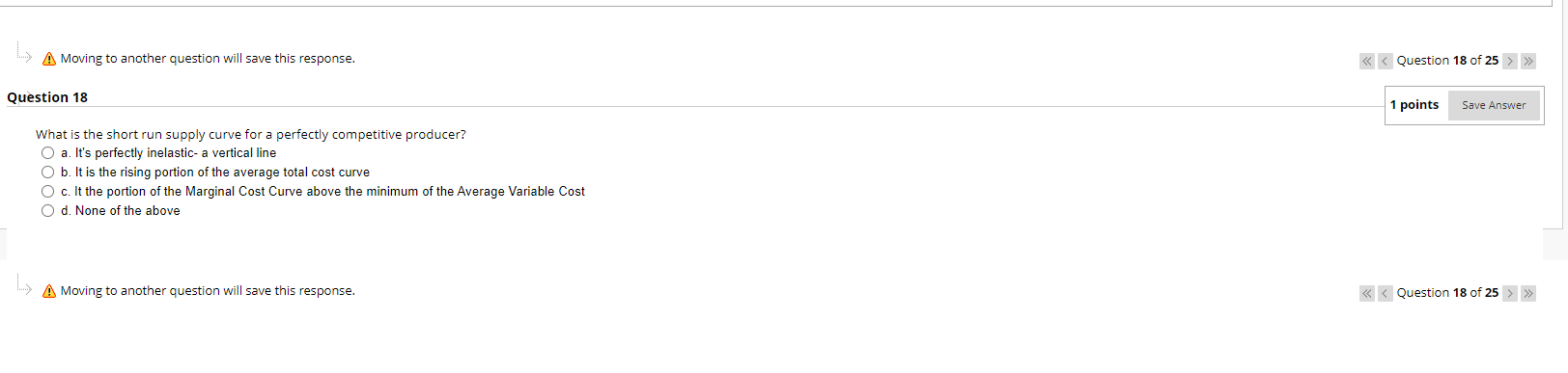 as compared to Price=Marginal Cost for a regular monopoly? O a. It