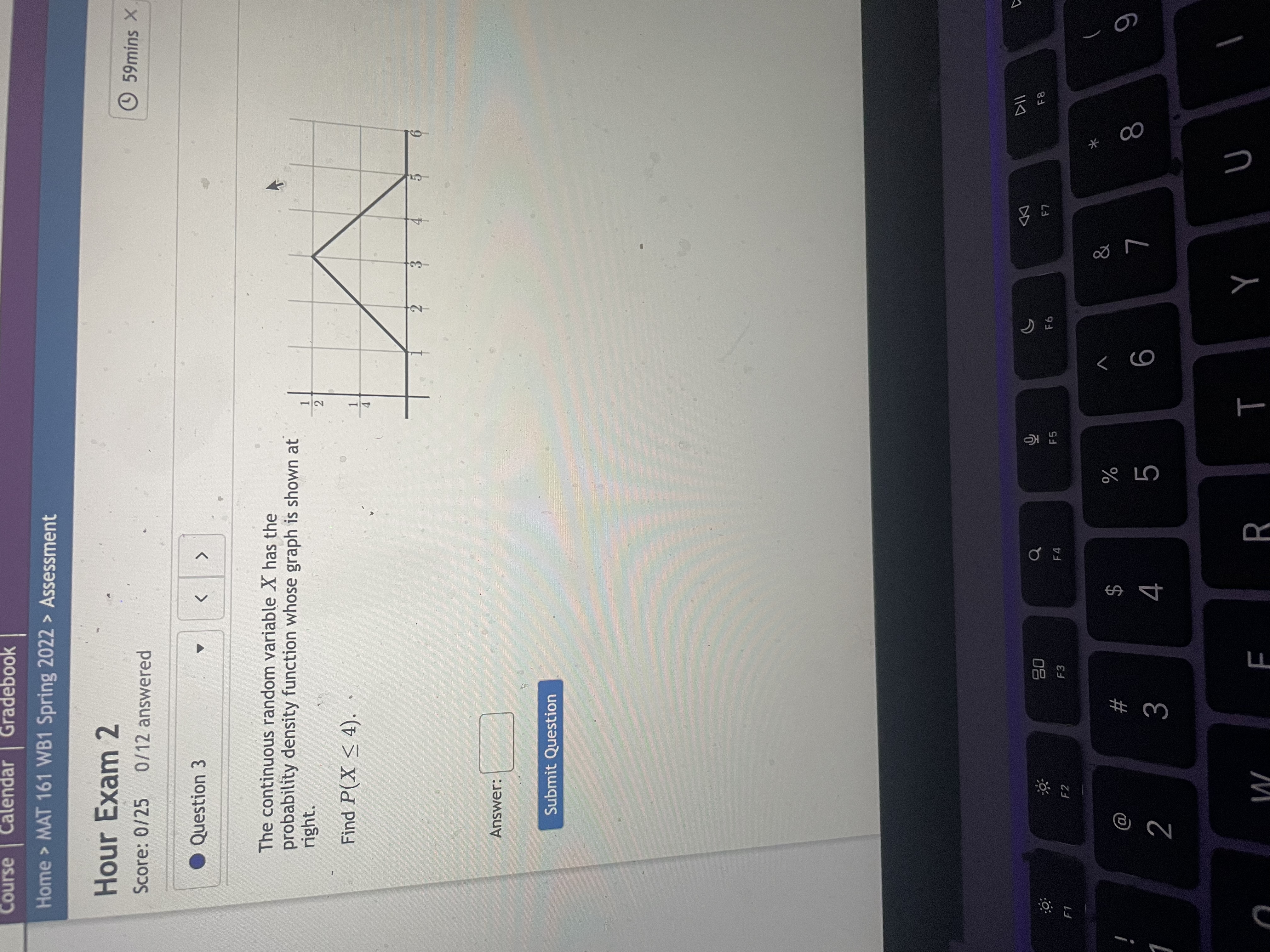 H C A K MAT 161 WB1 Spring 2022 > Assessment Hour