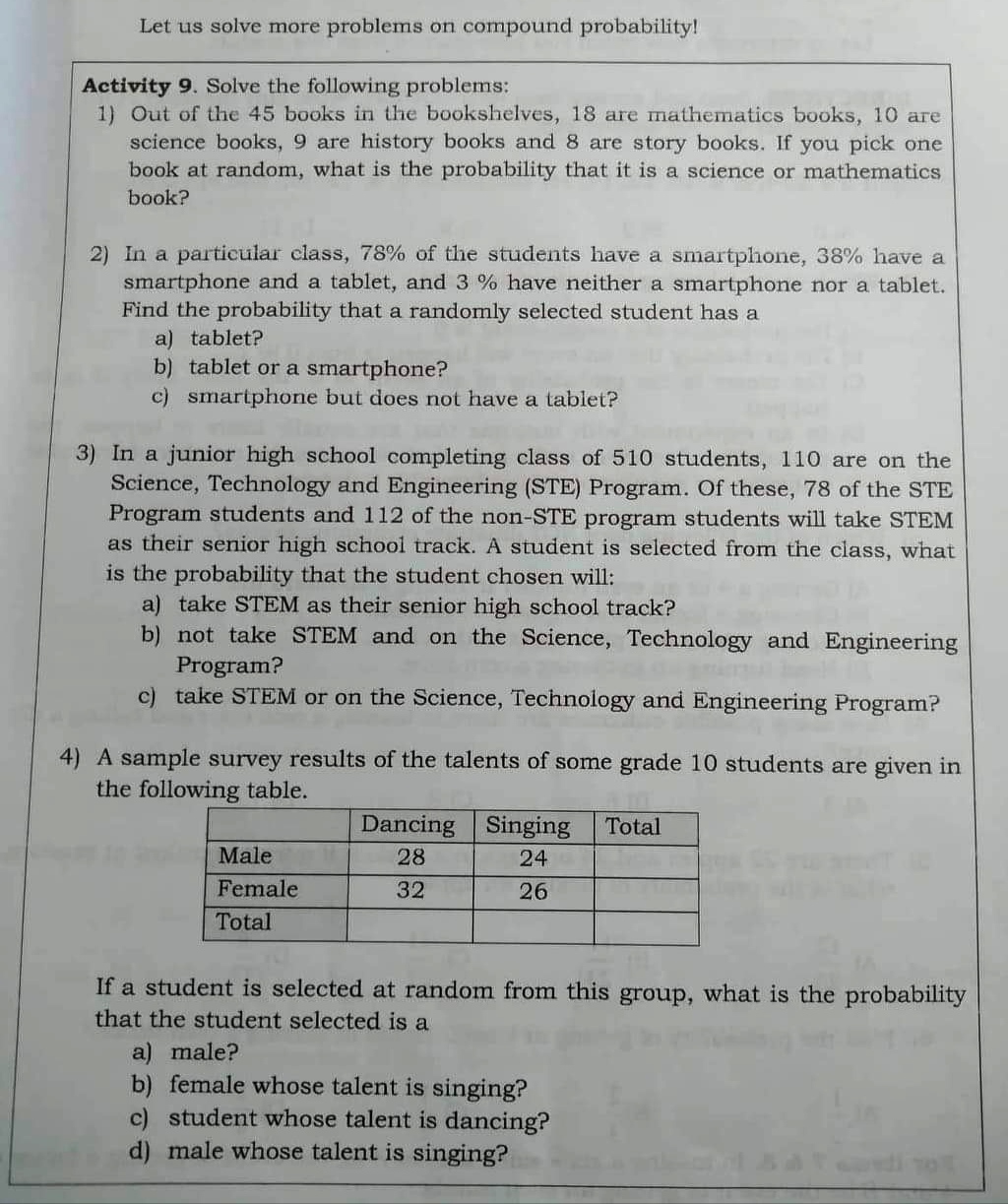 books in the bookshelves, 18 are mathematics books, 10 are science books,