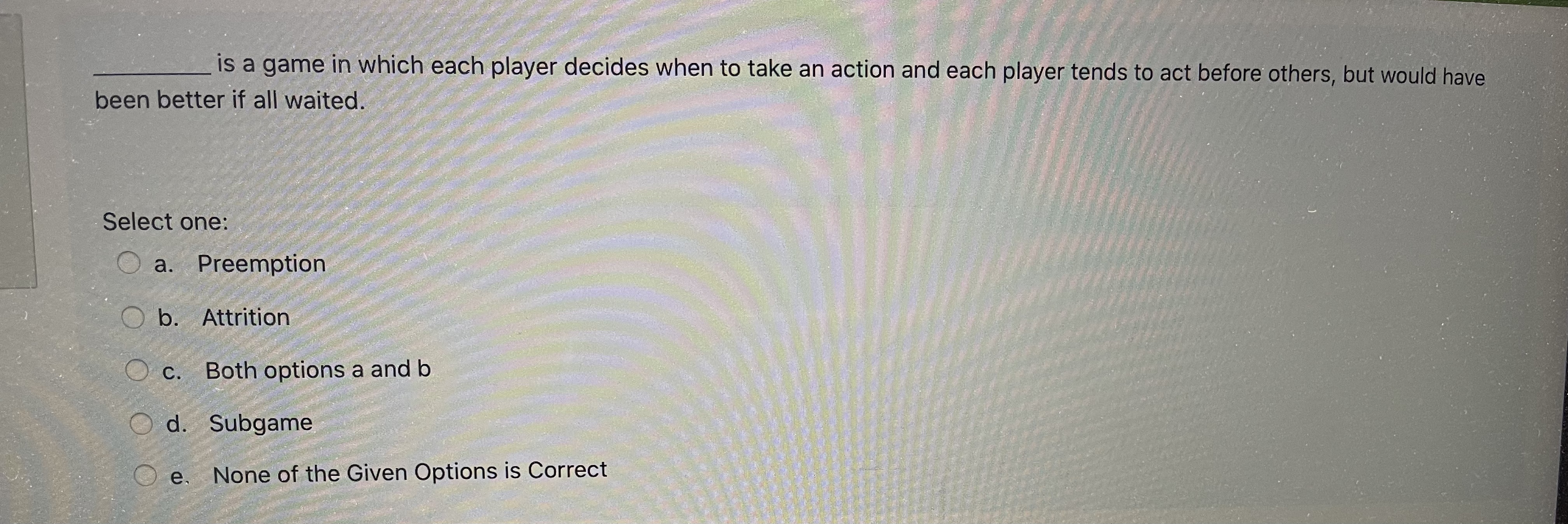 after others, but would have Not yet answered been better if all