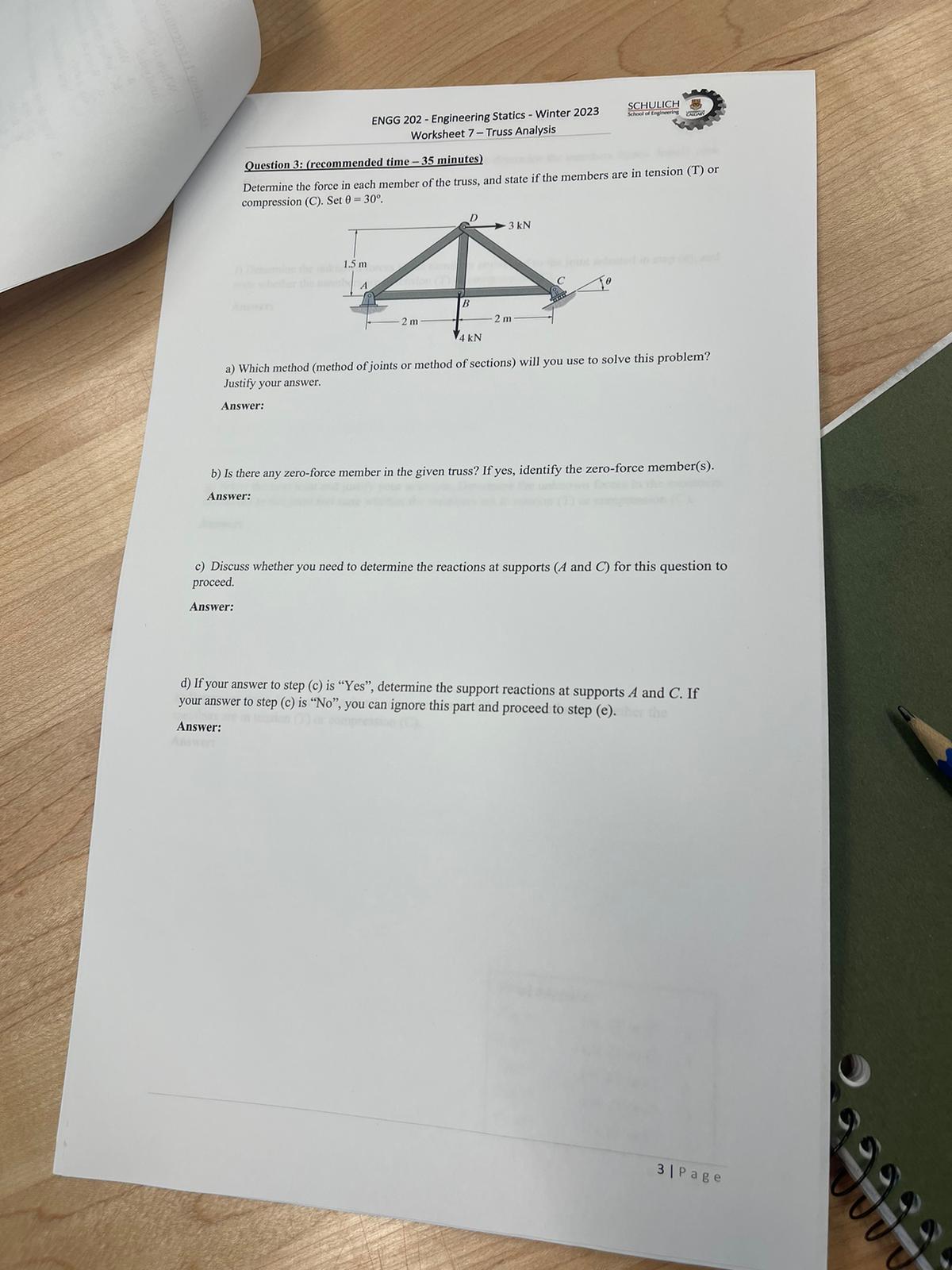 - Truss Analysis selection. e) Select a joint that you would like