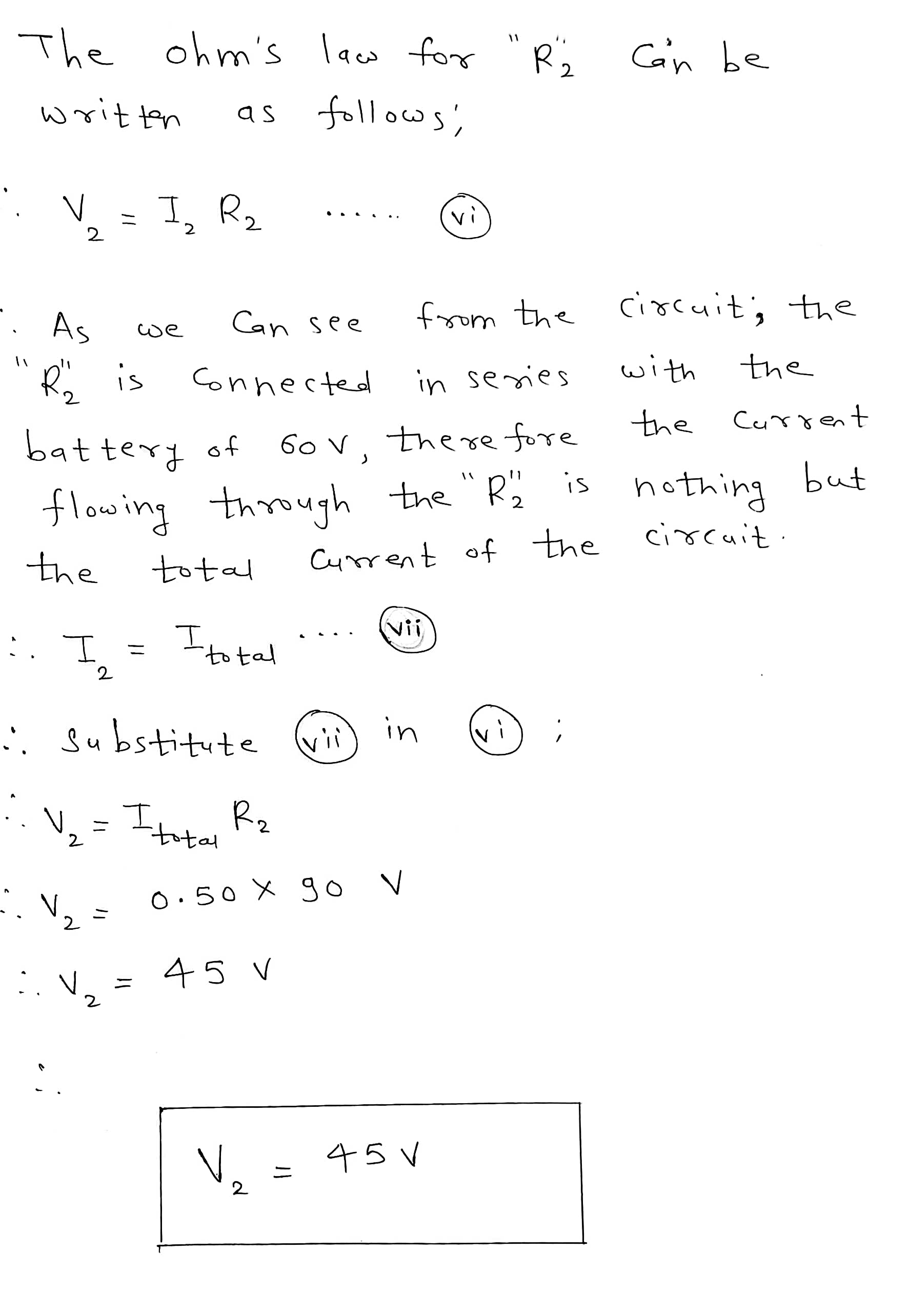 = I 2 Current flowing Through ( R3) = I3 Current flowing