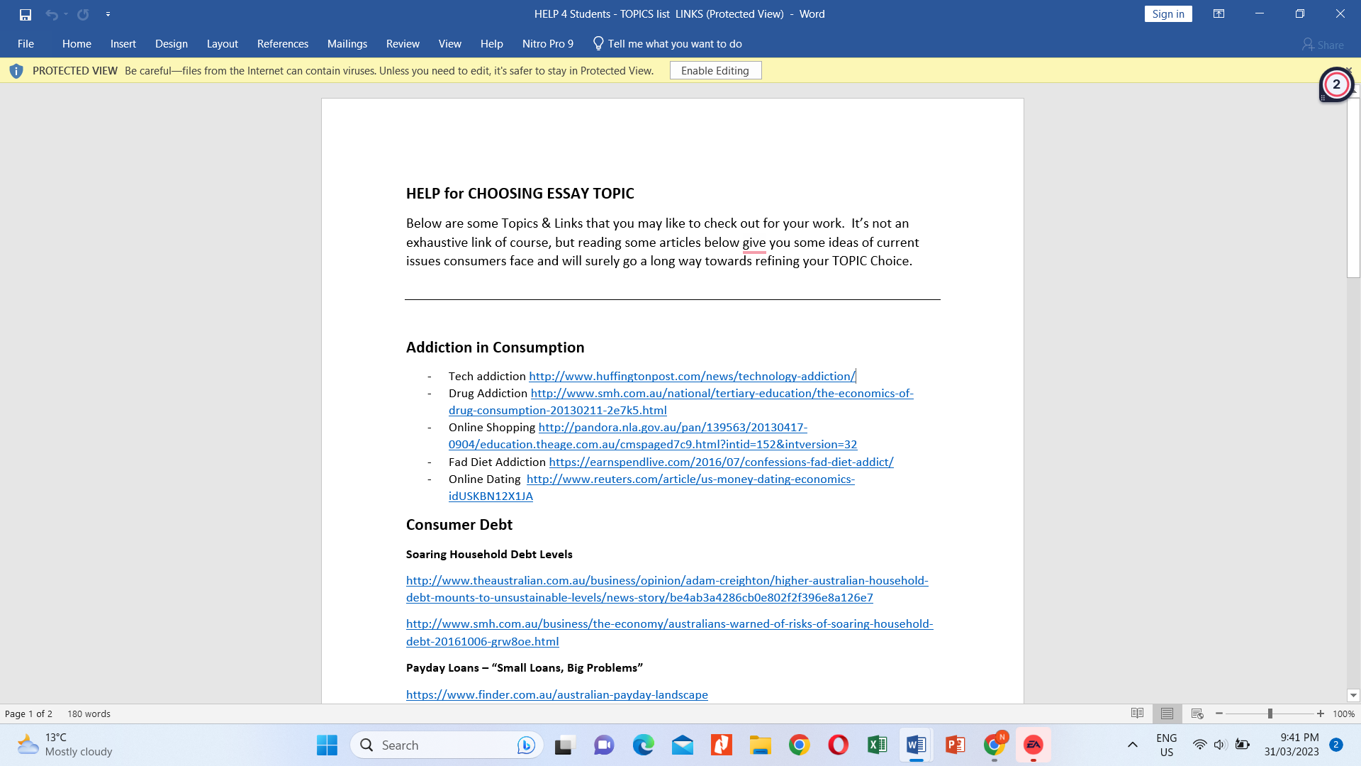 (or discourage) extra consumption by intervening? e. why should we care? 2.
