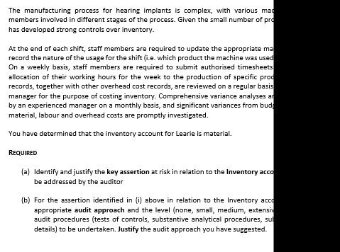  The manufacturing process for hearing implants is complex, with various mac