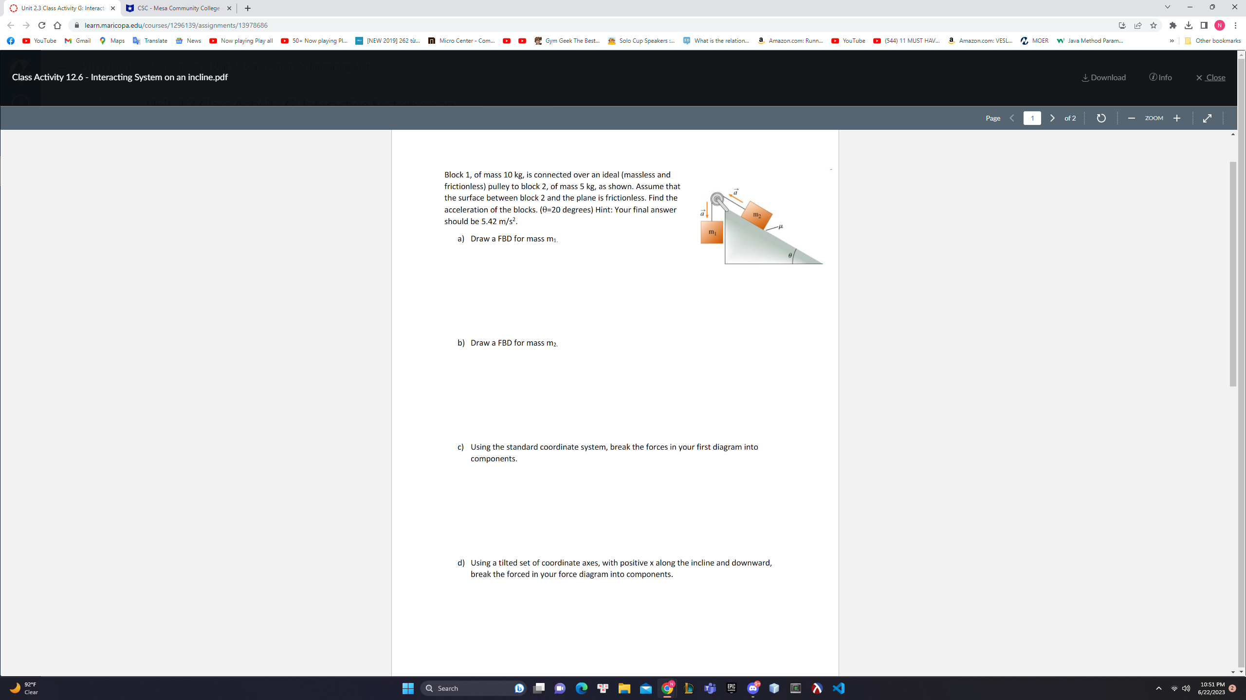  Unit 2.3 Class Activity G: Interact X CSC - Mesa Community
