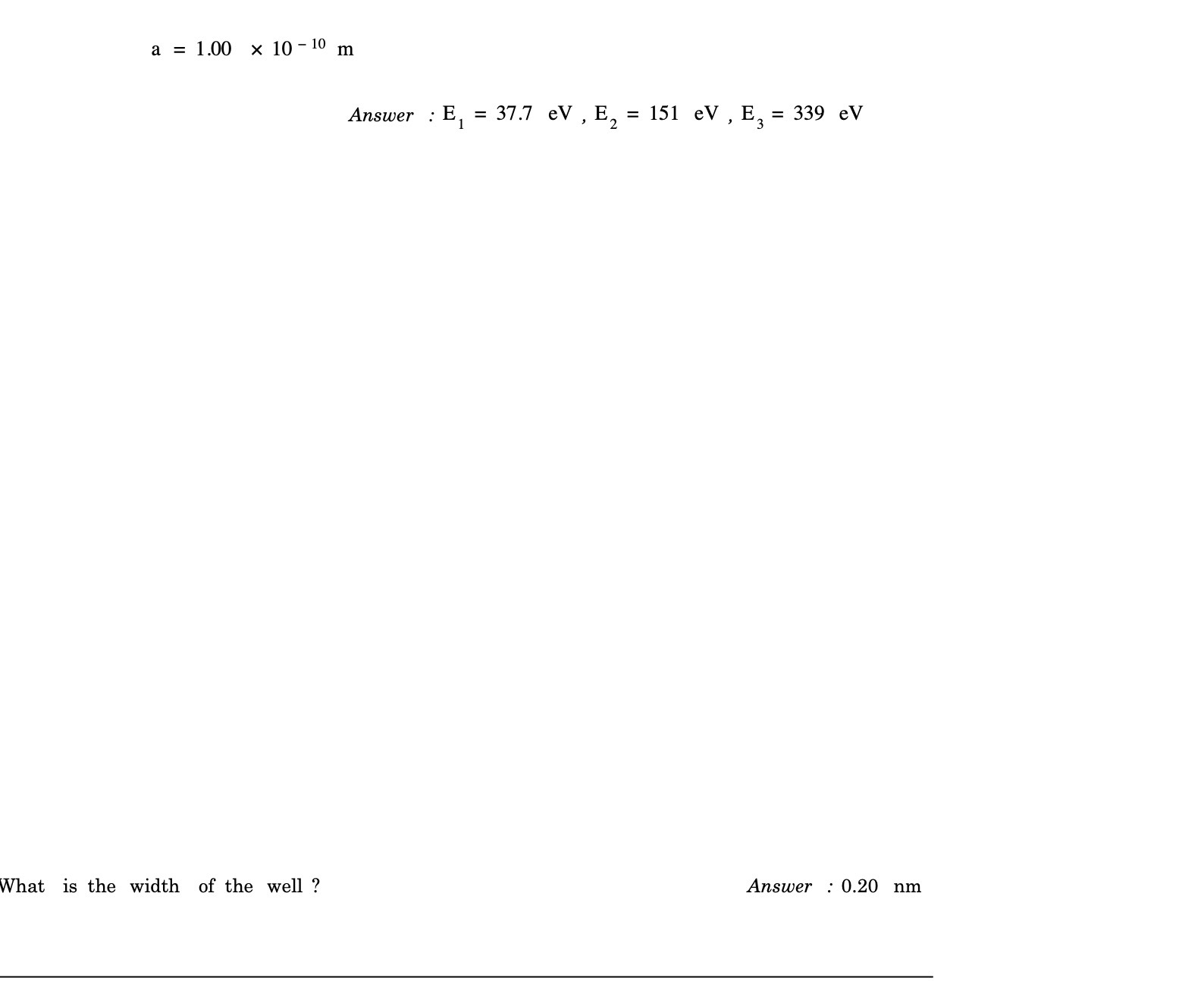 = 37.7 eV , E, = 151 eV , E, = 339