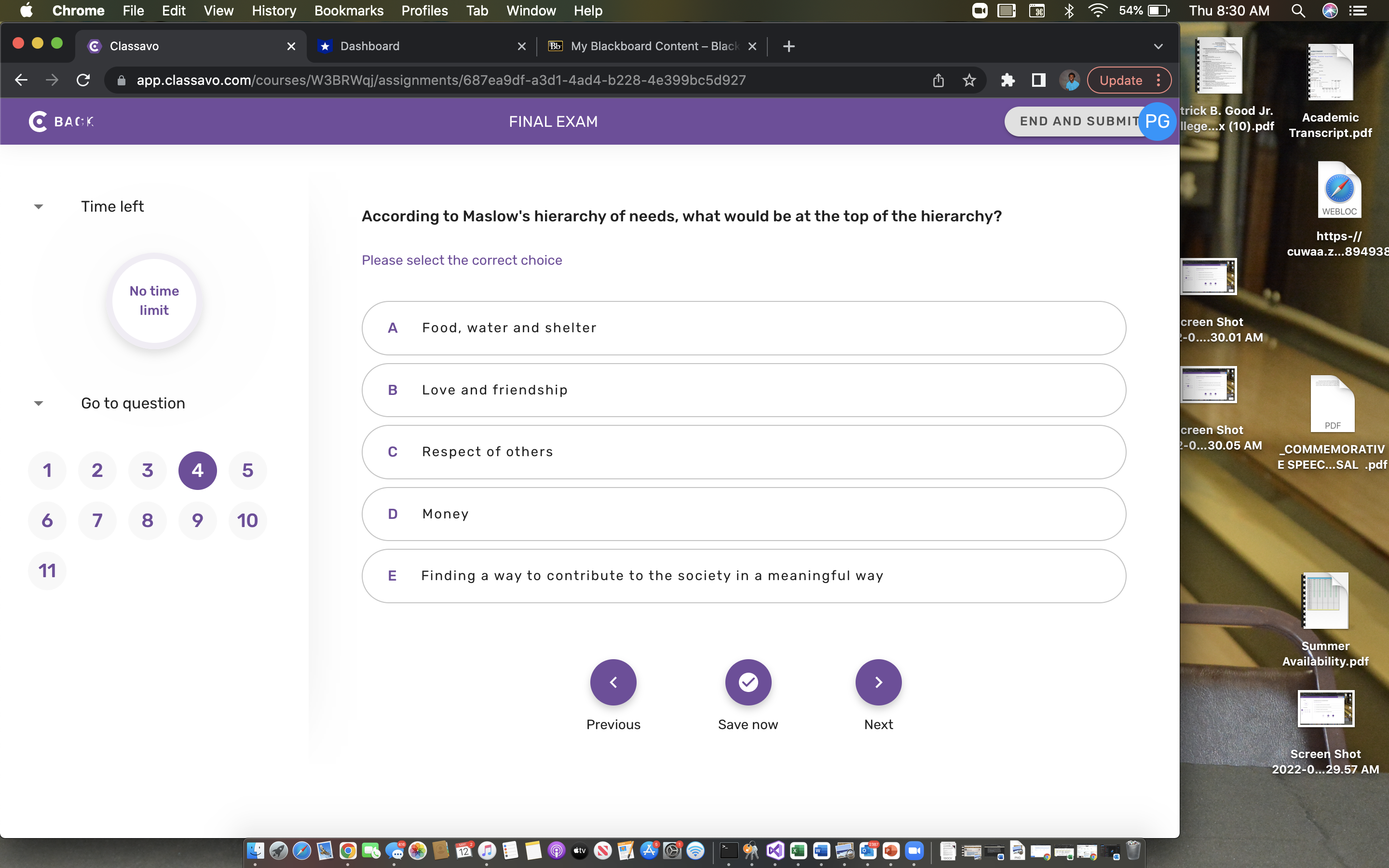 satisfy the axioms of rationality Go to question PDF C Yes, because