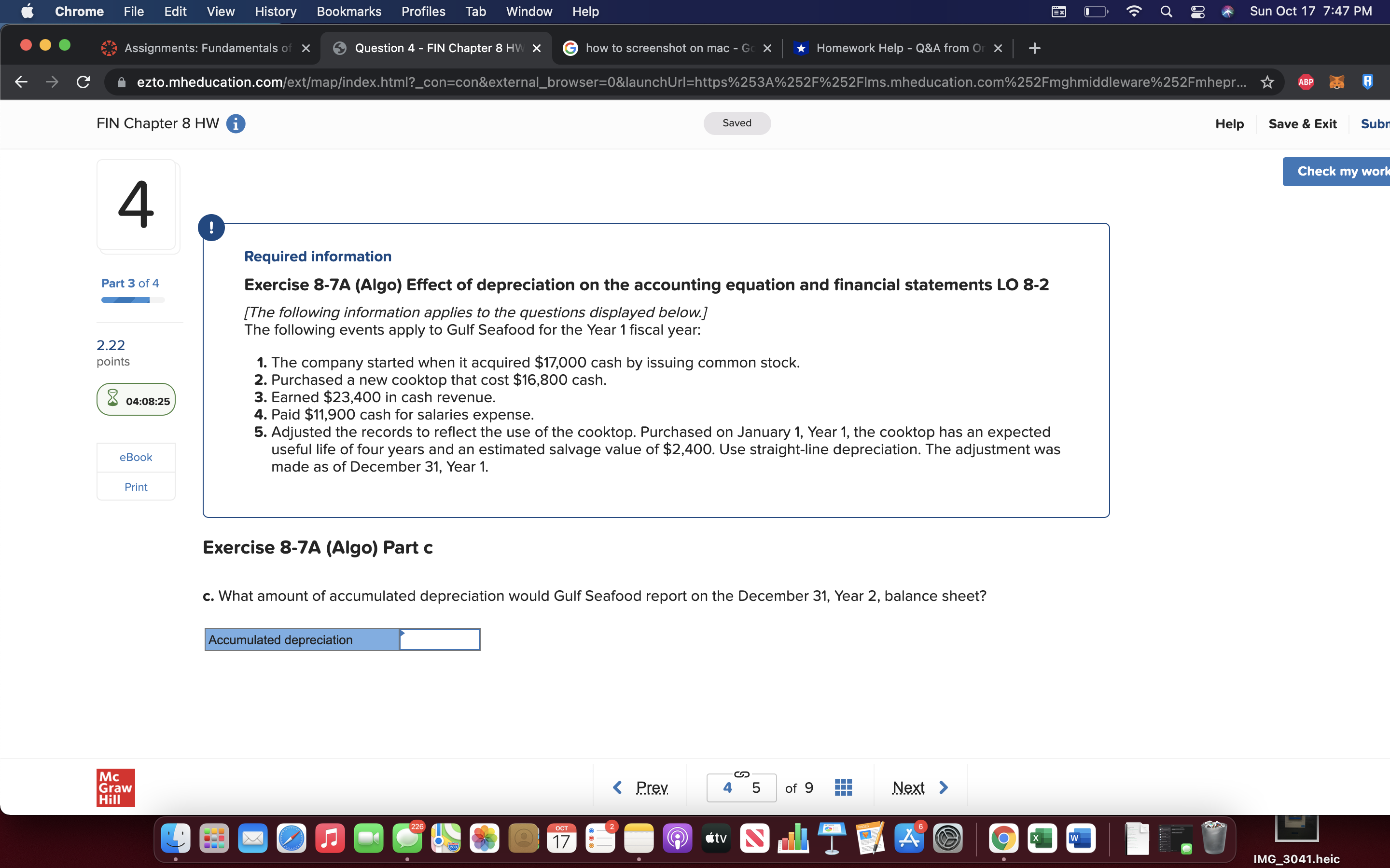 Chrome File Edit View History Bookmarks Profiles Tab Window Help Q