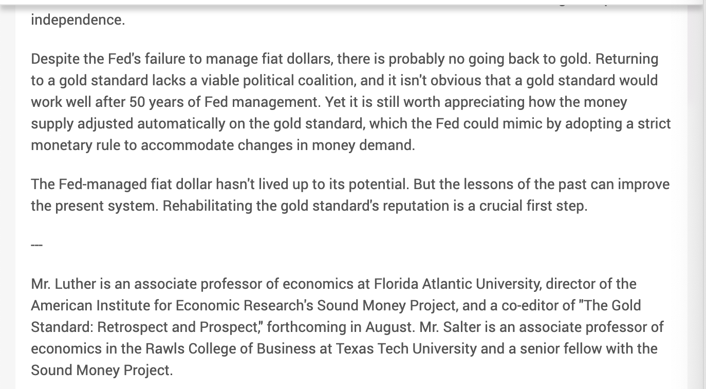 would be appreciatedBefore 1971 the dollar was hinged to the gold standard.