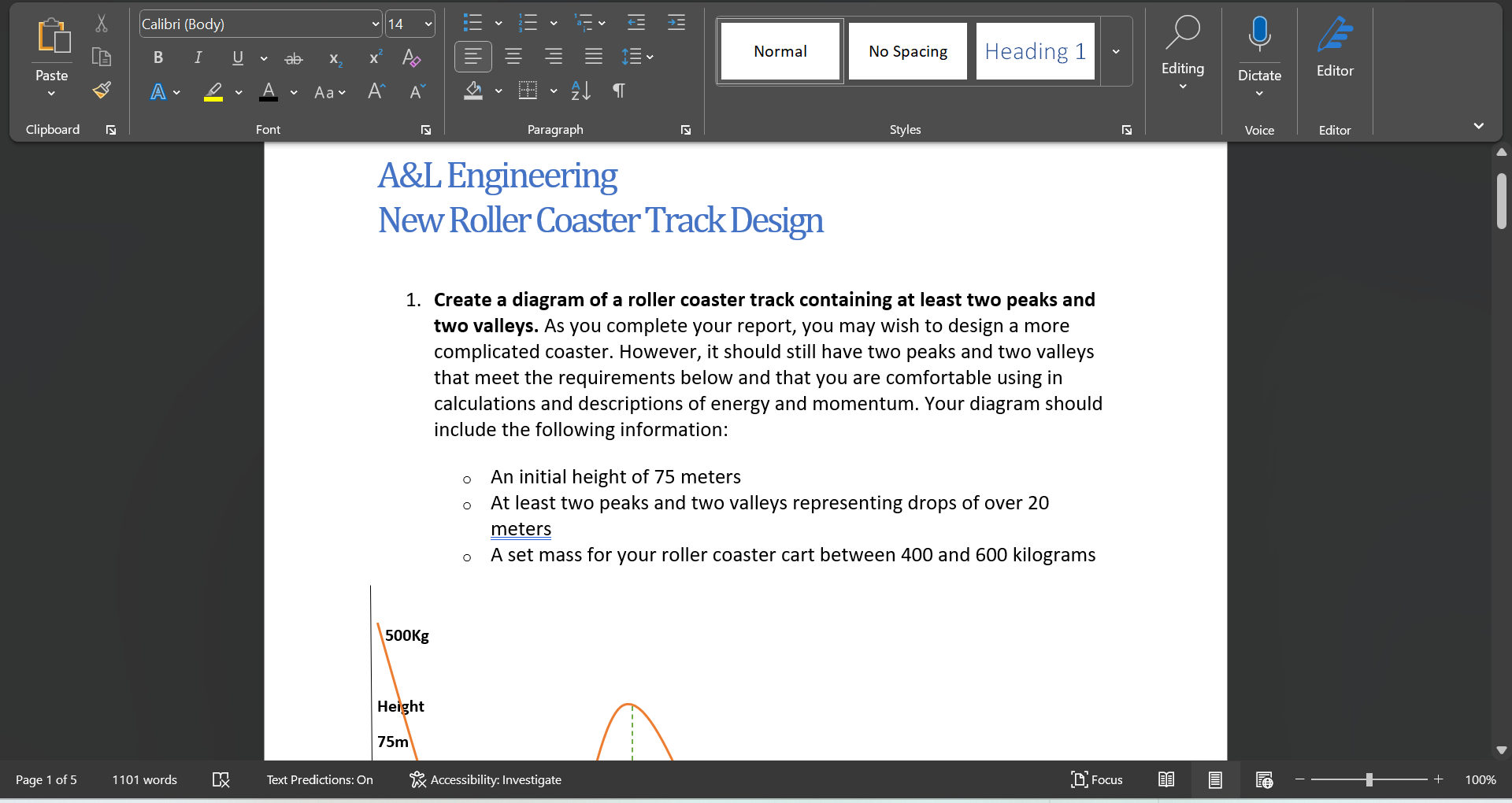 No Spacing Heading 1 " Editing Styles A&L Engineering New Roller