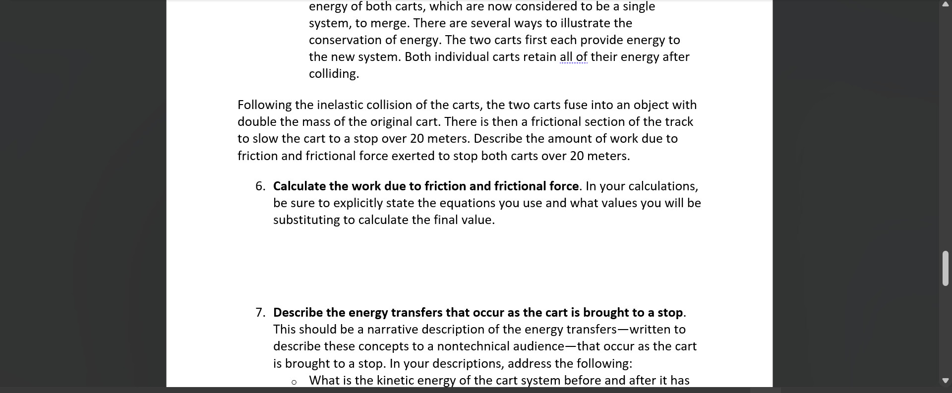 below and that you are comfortable using in calculations and descriptions of