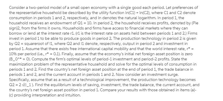 consumption goods. The first agent holds an initial allocation of w(): (x